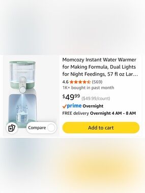 Momcozy Formula Water Warmer - Mint Green